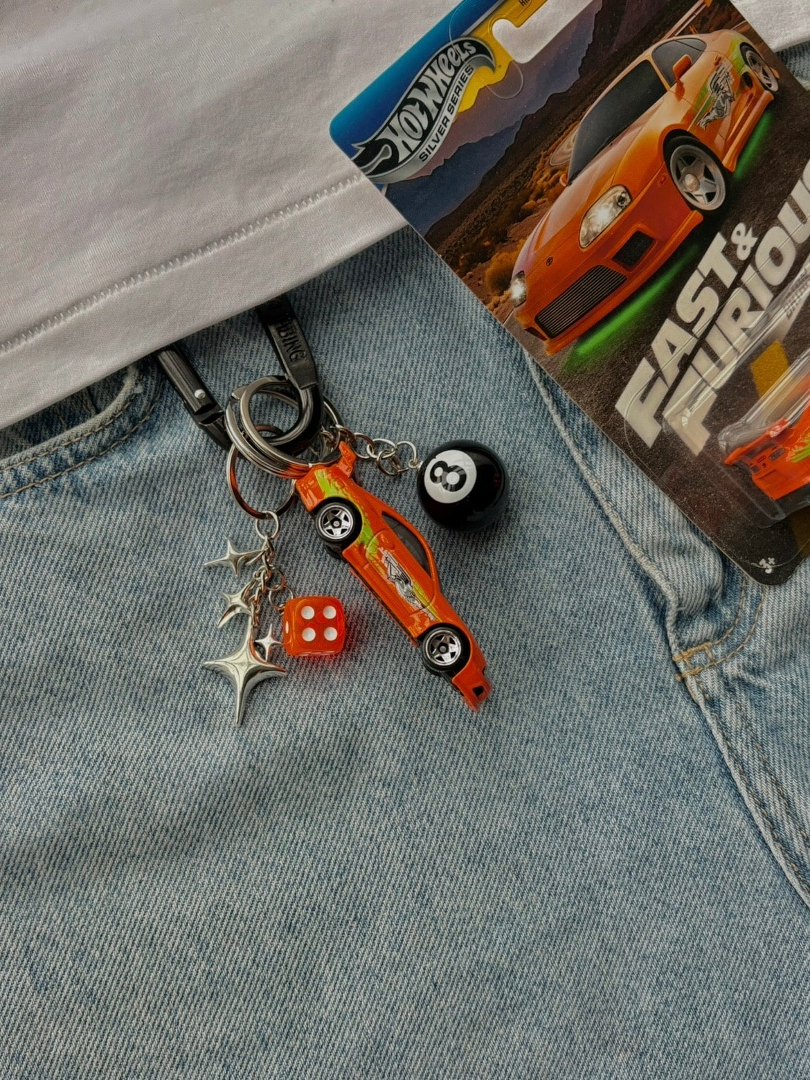 Hot Wheels keychain Toyota Supra "Fast and Furious Series"