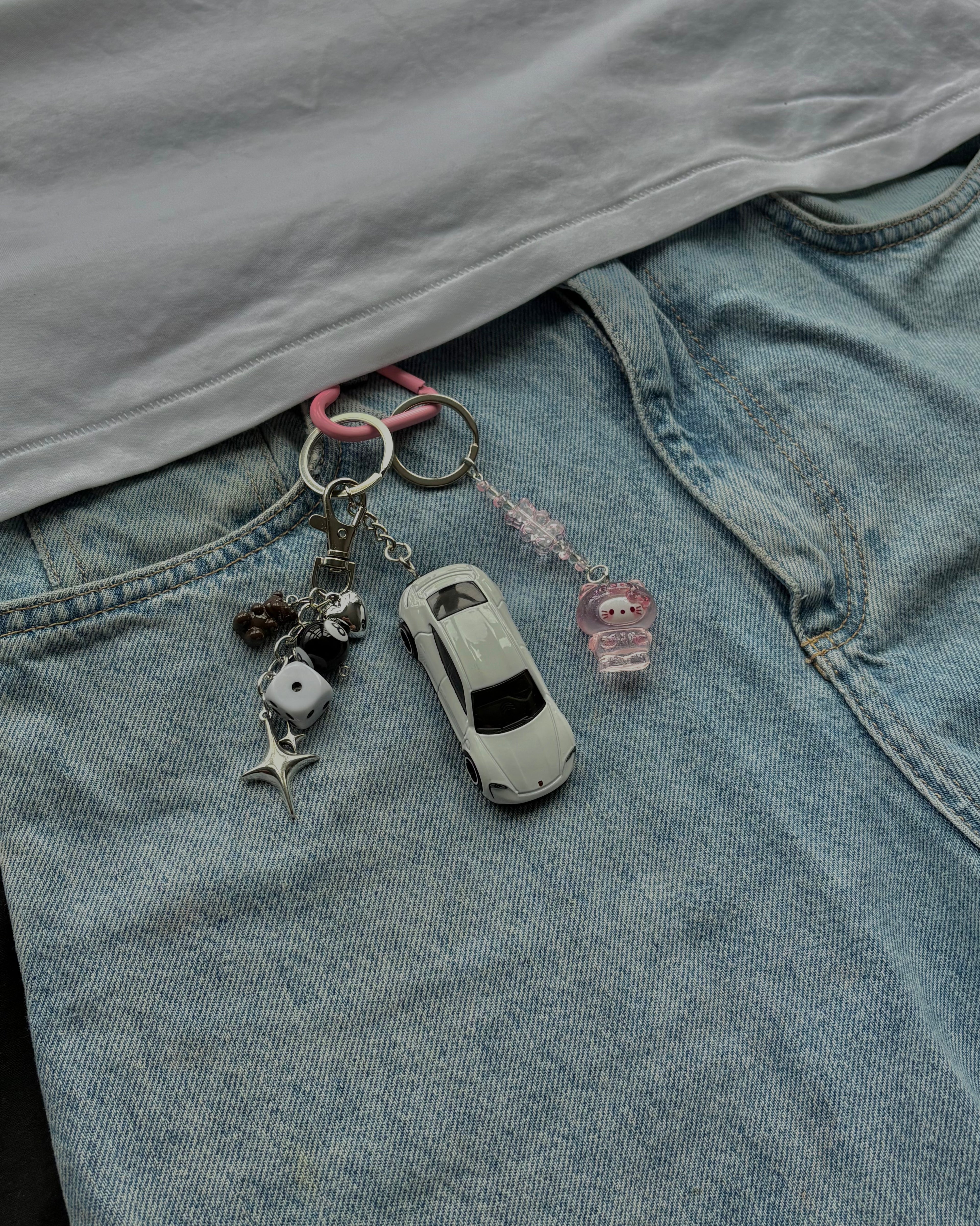 Hot Wheels keychain Porsche Taycan Turbo S