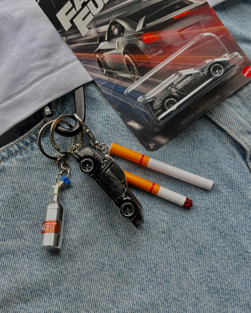 Hot Wheels keychain Nissan 350z "Fast and Furious Series"