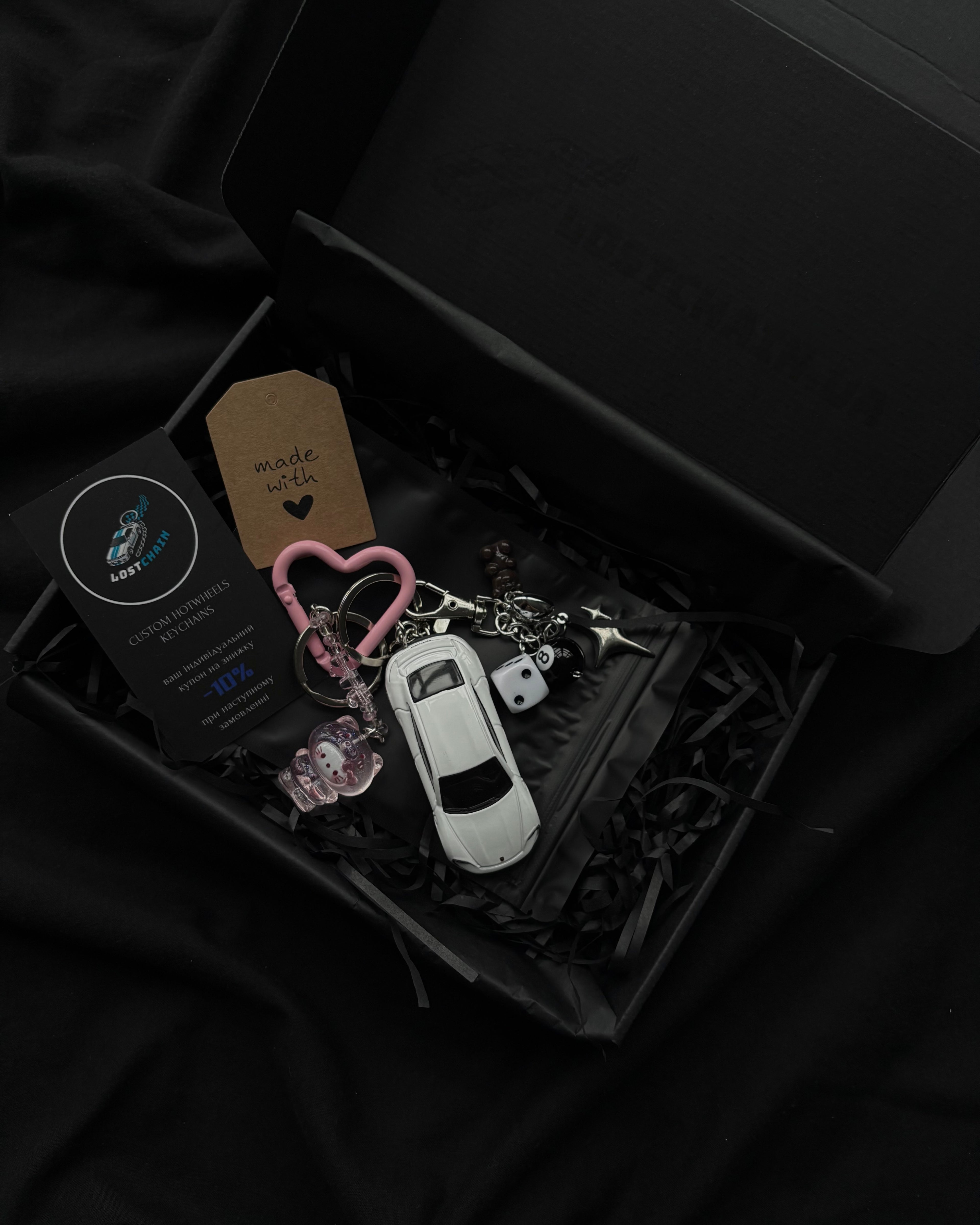 Hot Wheels keychain Porsche Taycan Turbo S