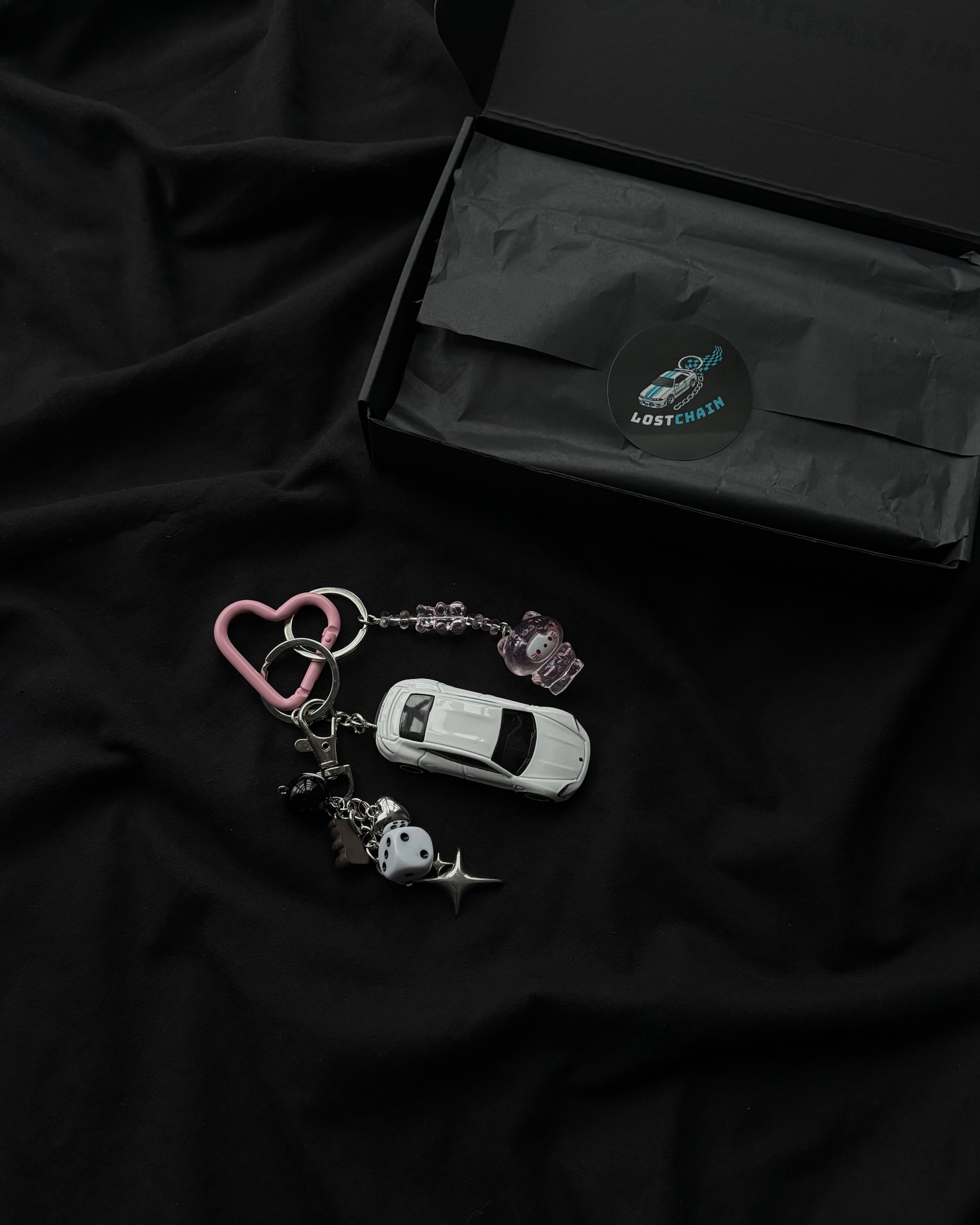 Hot Wheels keychain Porsche Taycan Turbo S