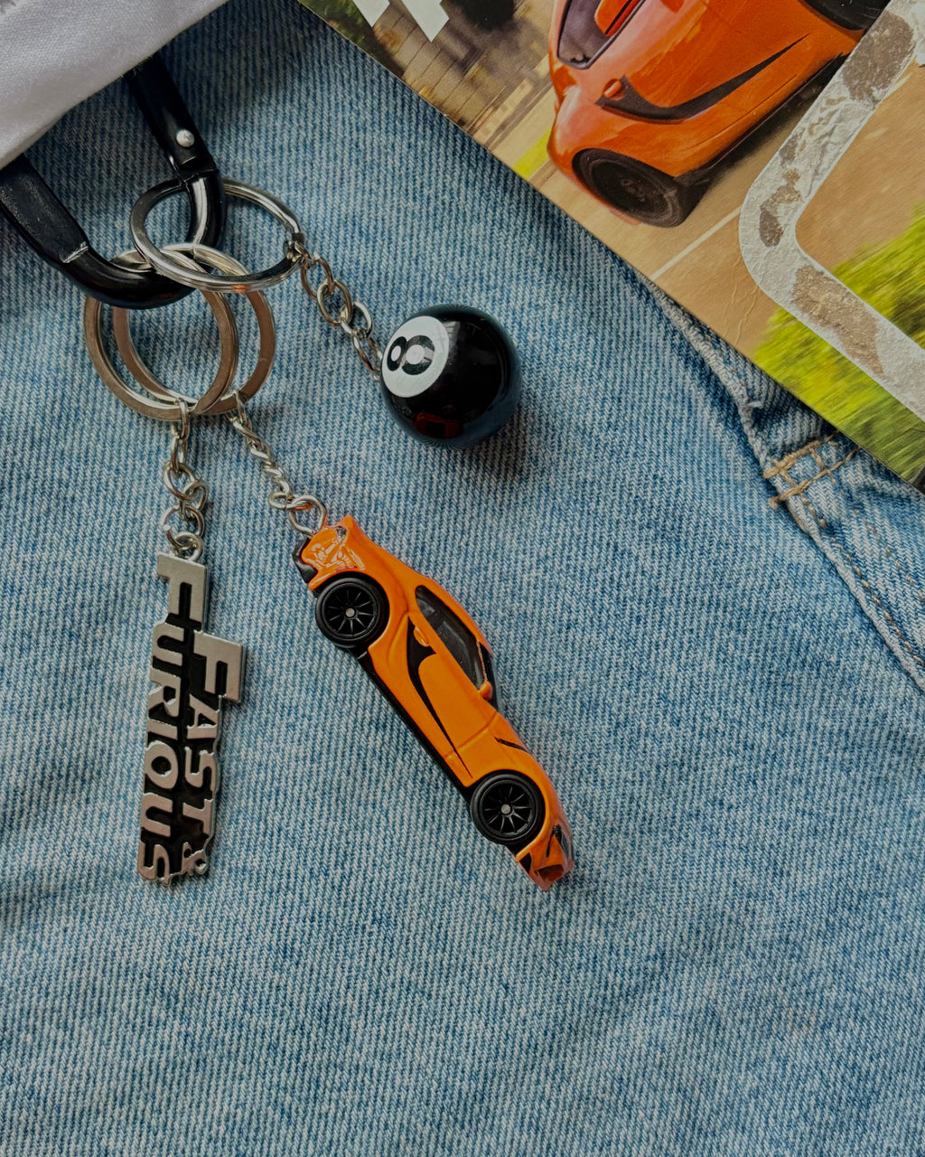 Hot Wheels Premium keychain Toyota GR Supra
