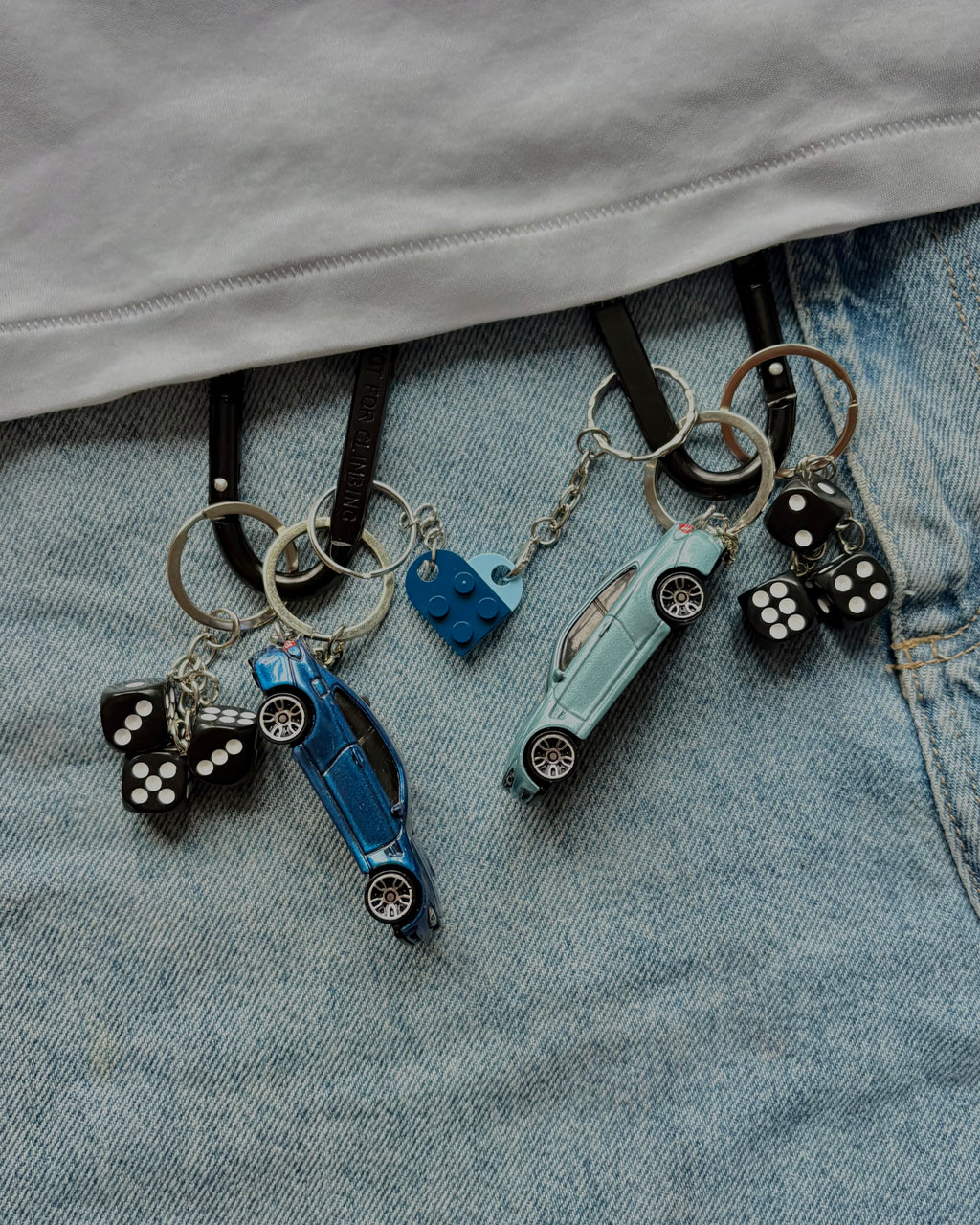 Couple BMW M4 keychains