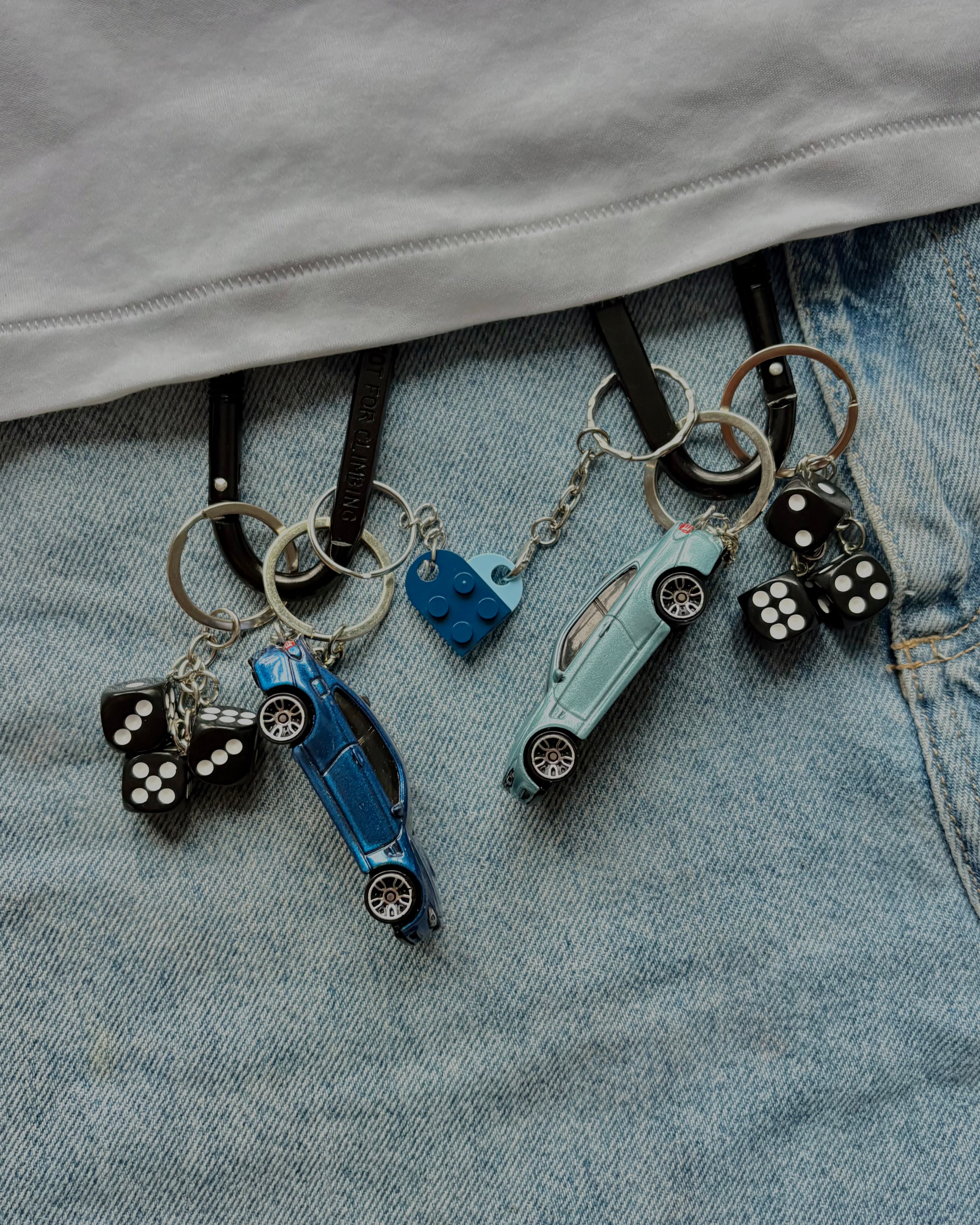 Couple BMW M4 keychains