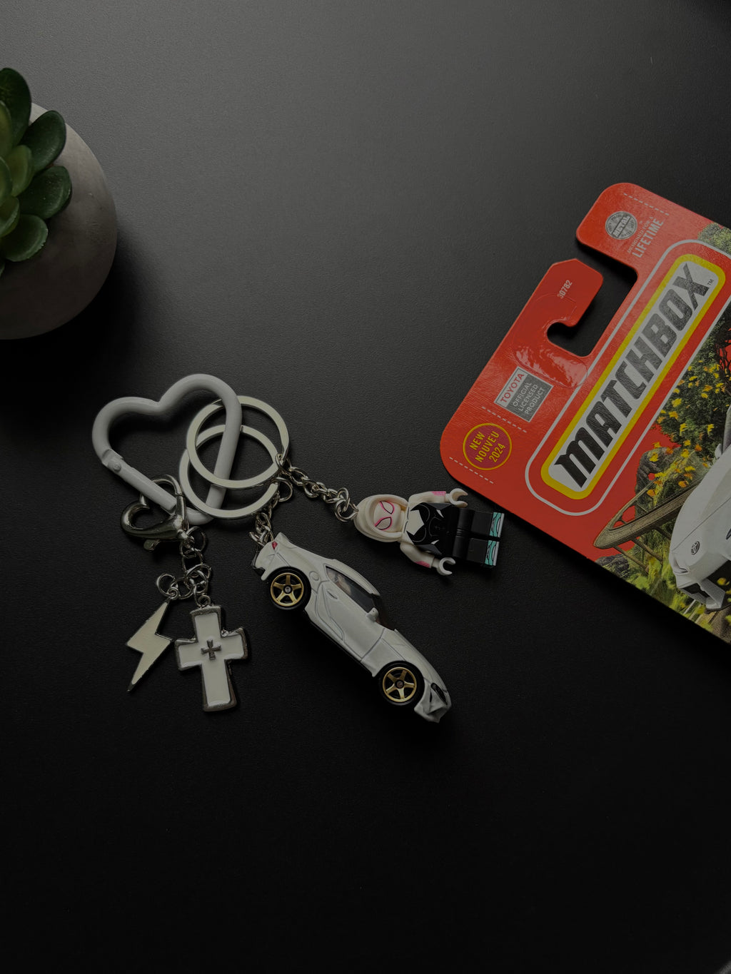 Matchbox keychain Toyota Supra GR