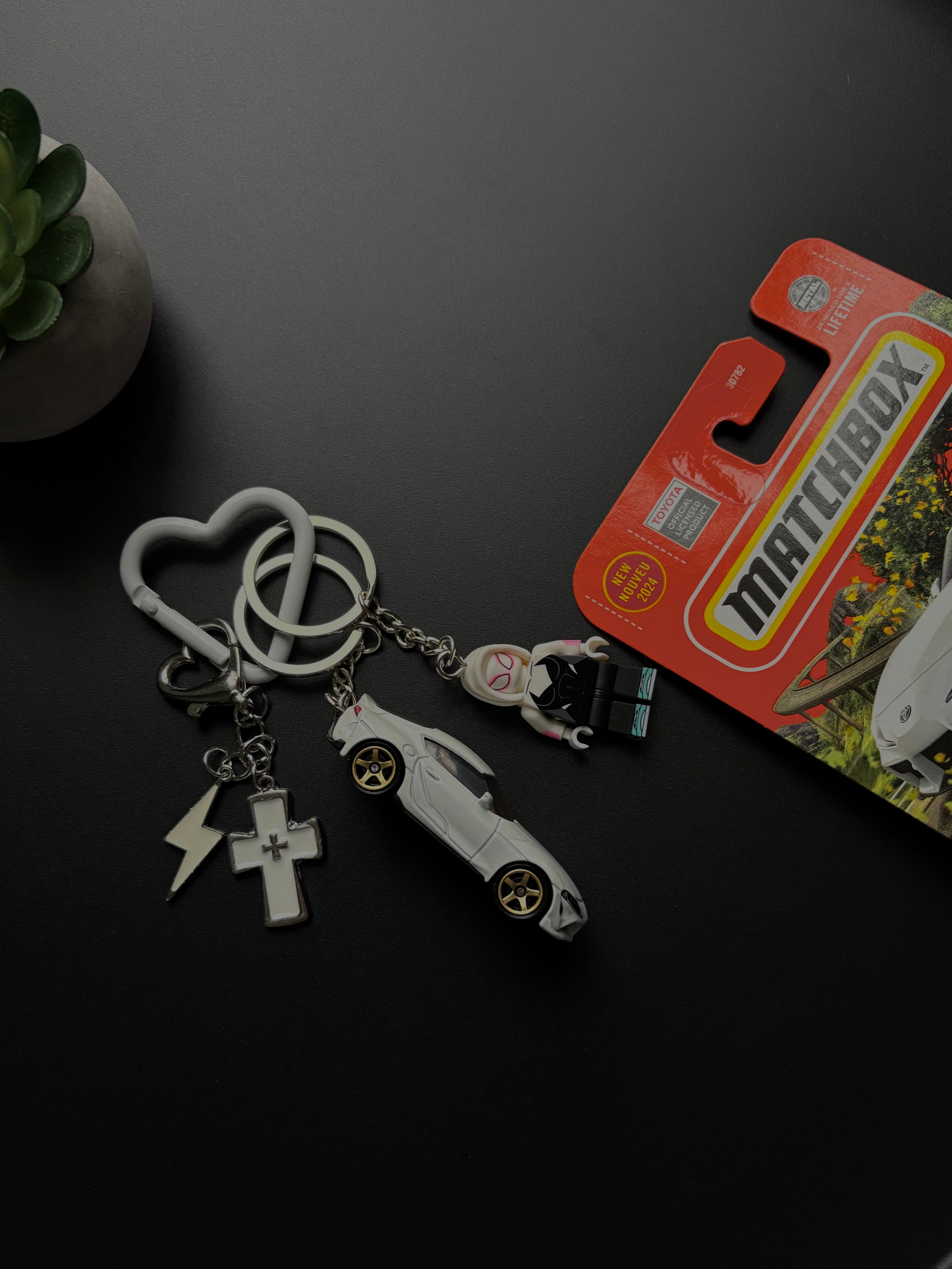 Matchbox keychain Toyota Supra GR