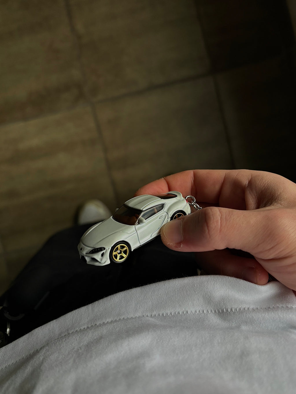 Matchbox keychain Toyota Supra GR