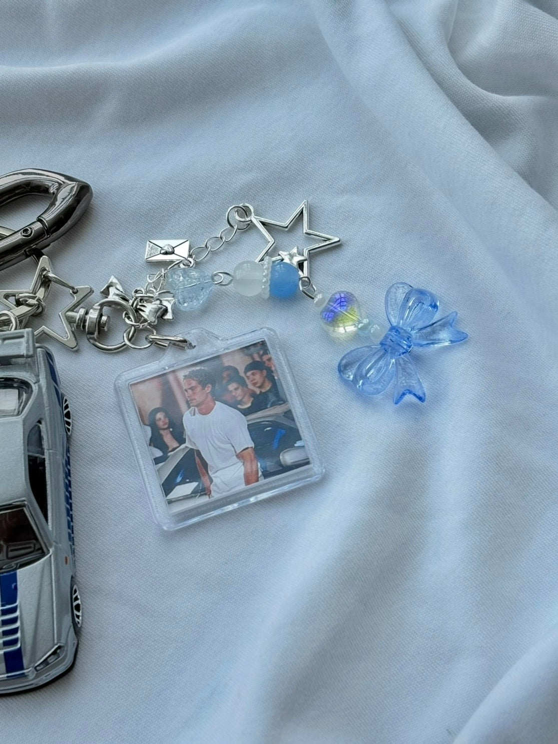 Couple Fast and Furious keychains (Brian's and Suki's)