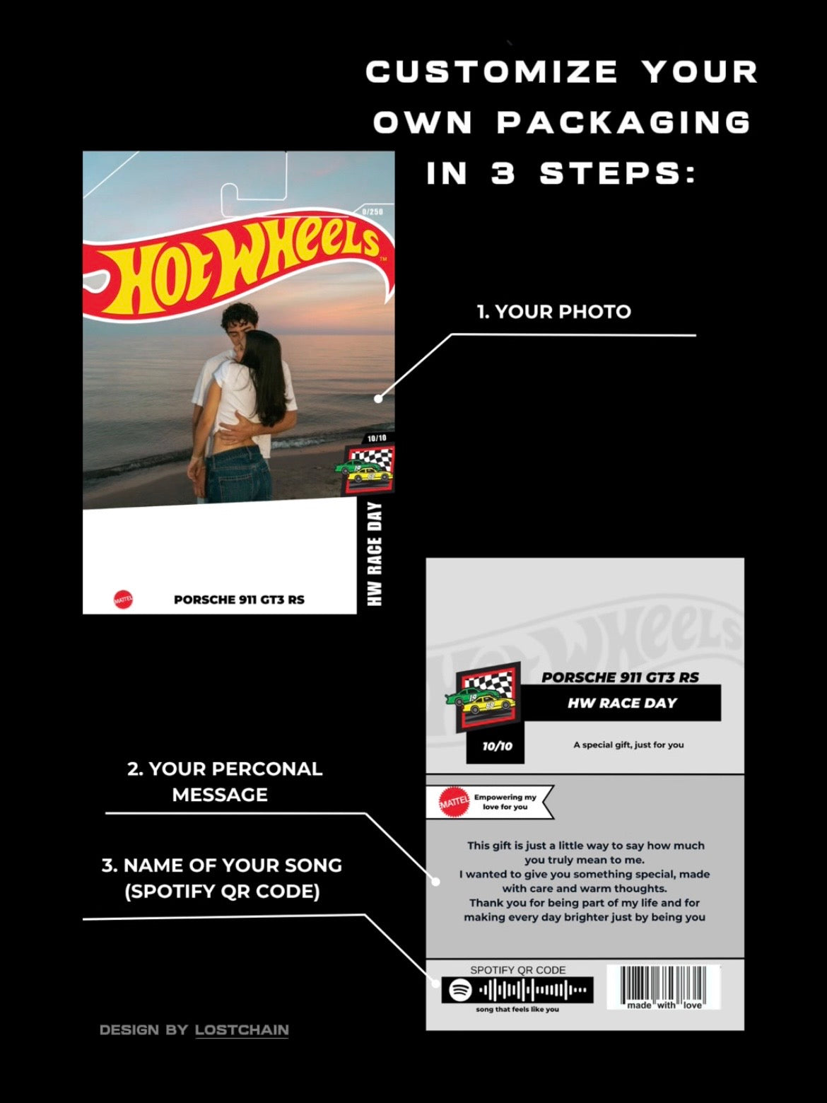 Custom hot wheels package