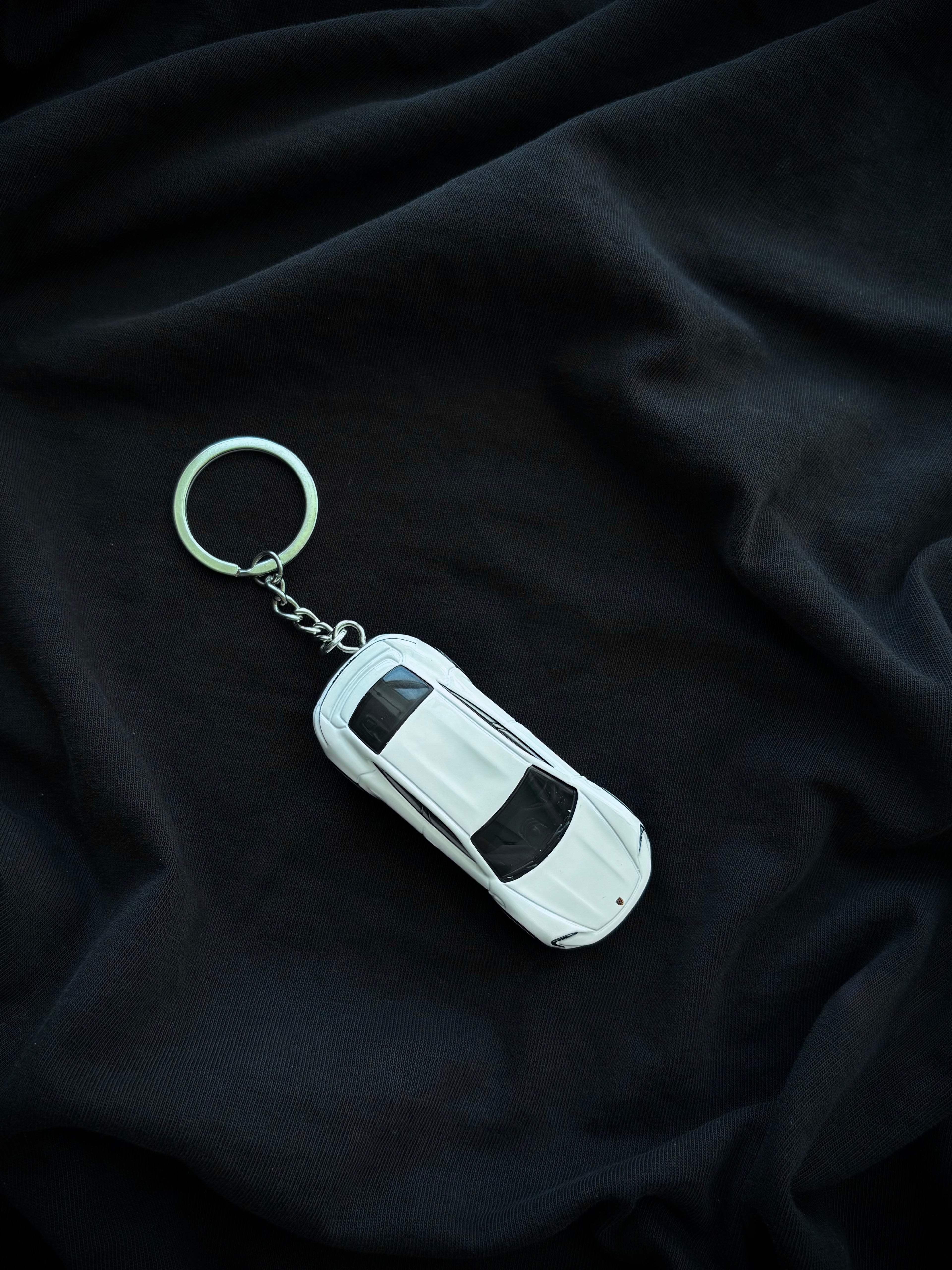 Hot Wheels keychain Porsche Taycan Turbo S