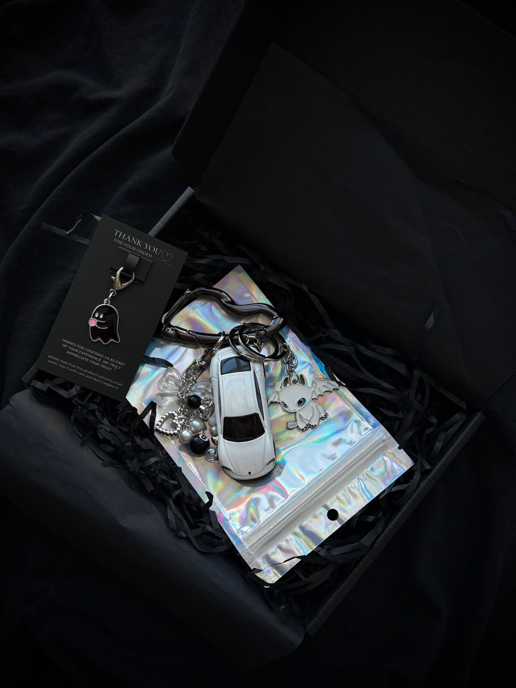 Hot Wheels keychain Porsche Taycan Turbo S