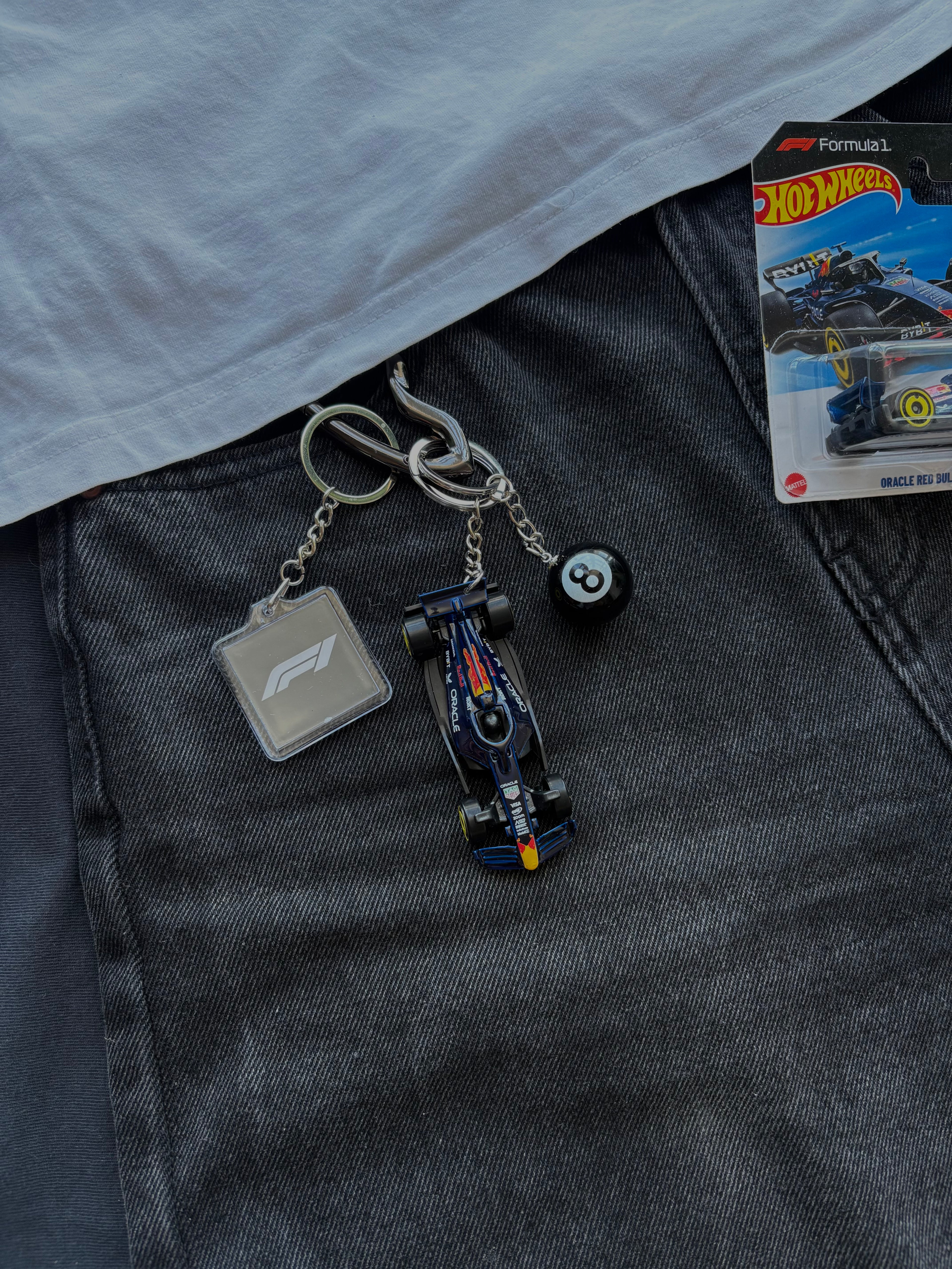 Hot Wheels keychain Formula 1 Red Bull