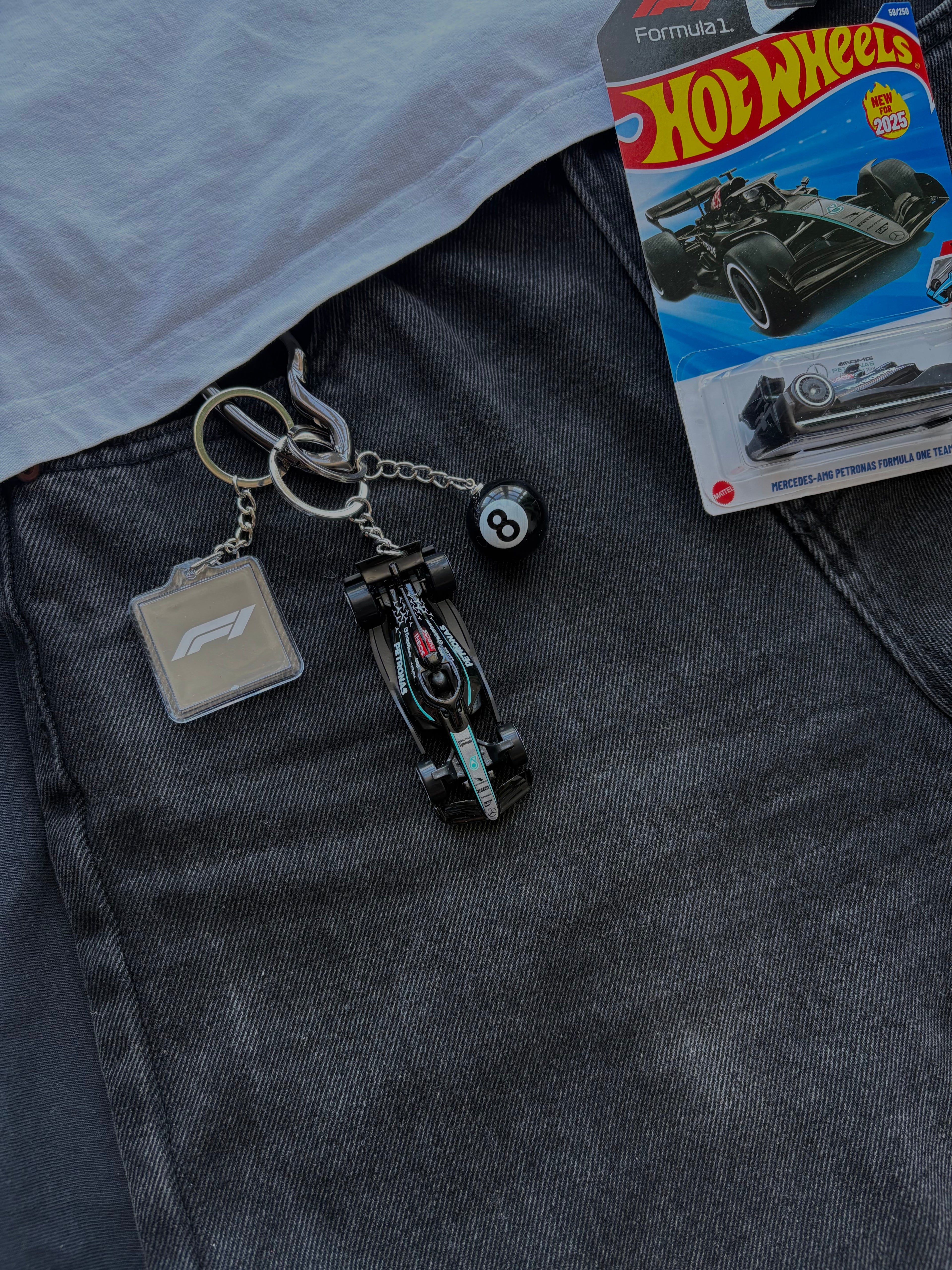 Hot Wheels keychain Formula 1 Mercedes-AMG