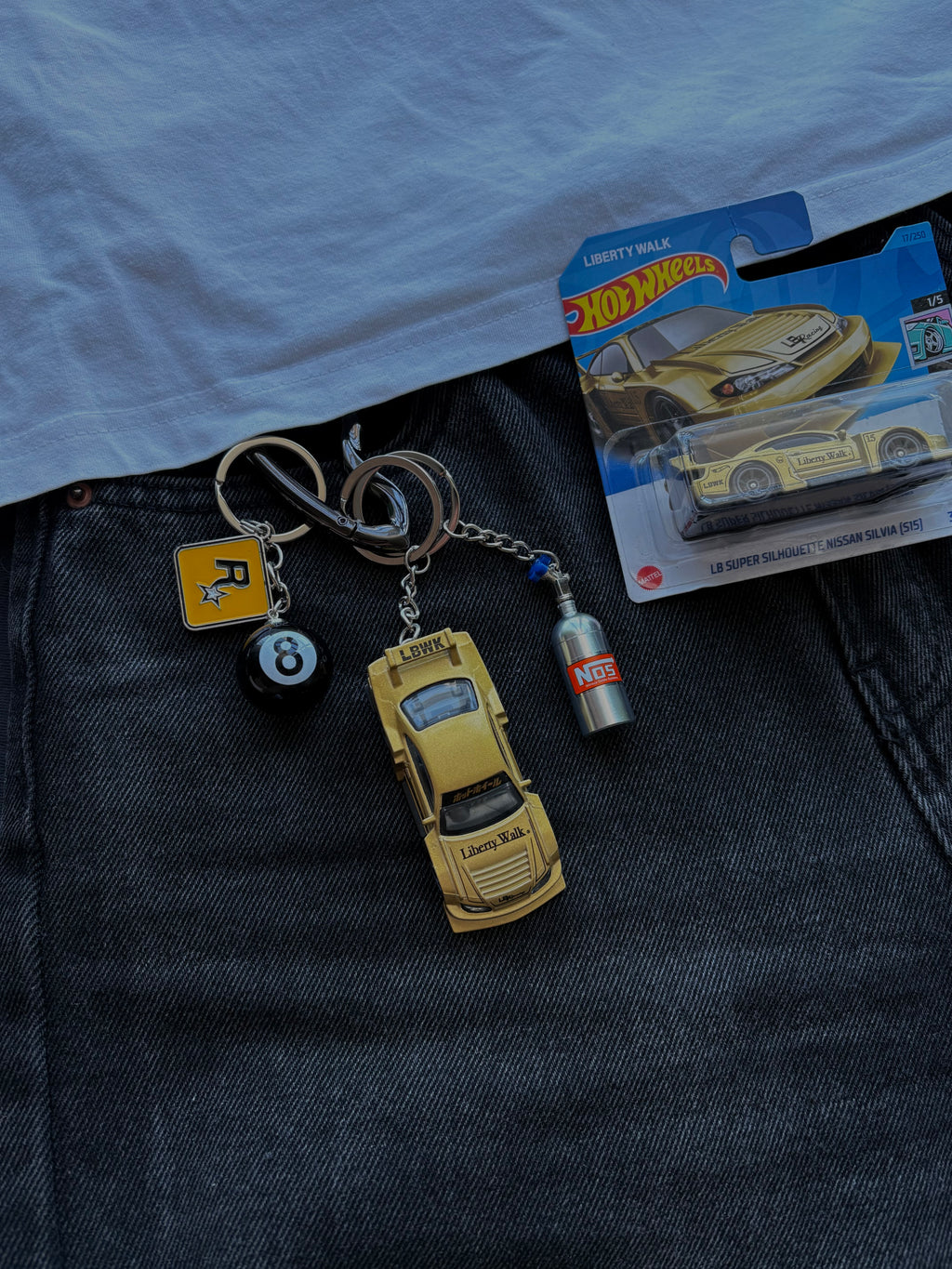 Hot Wheels keychain Nissan Silvia S15