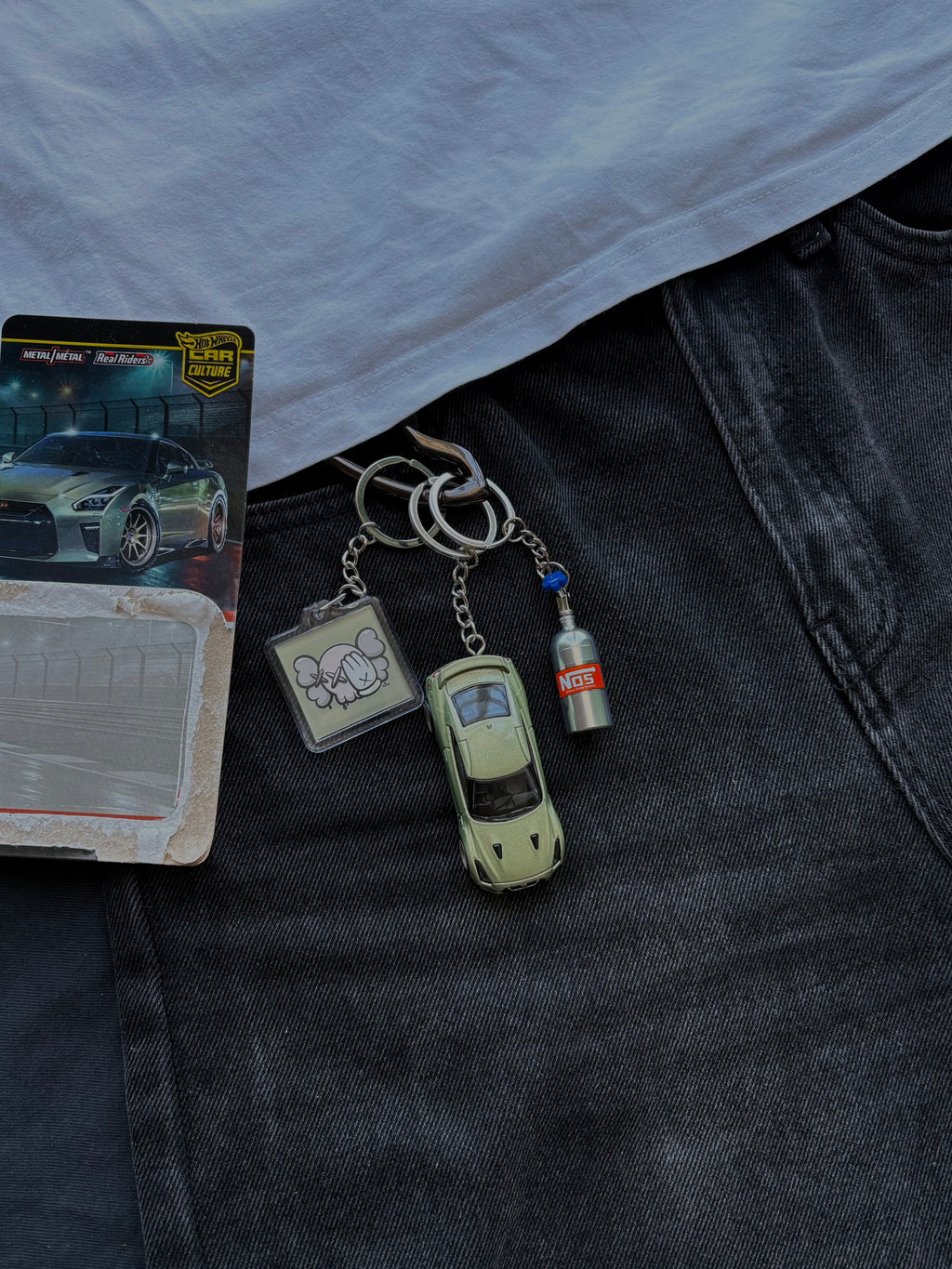 Hot Wheels keychain Nissan GT-R (R35)