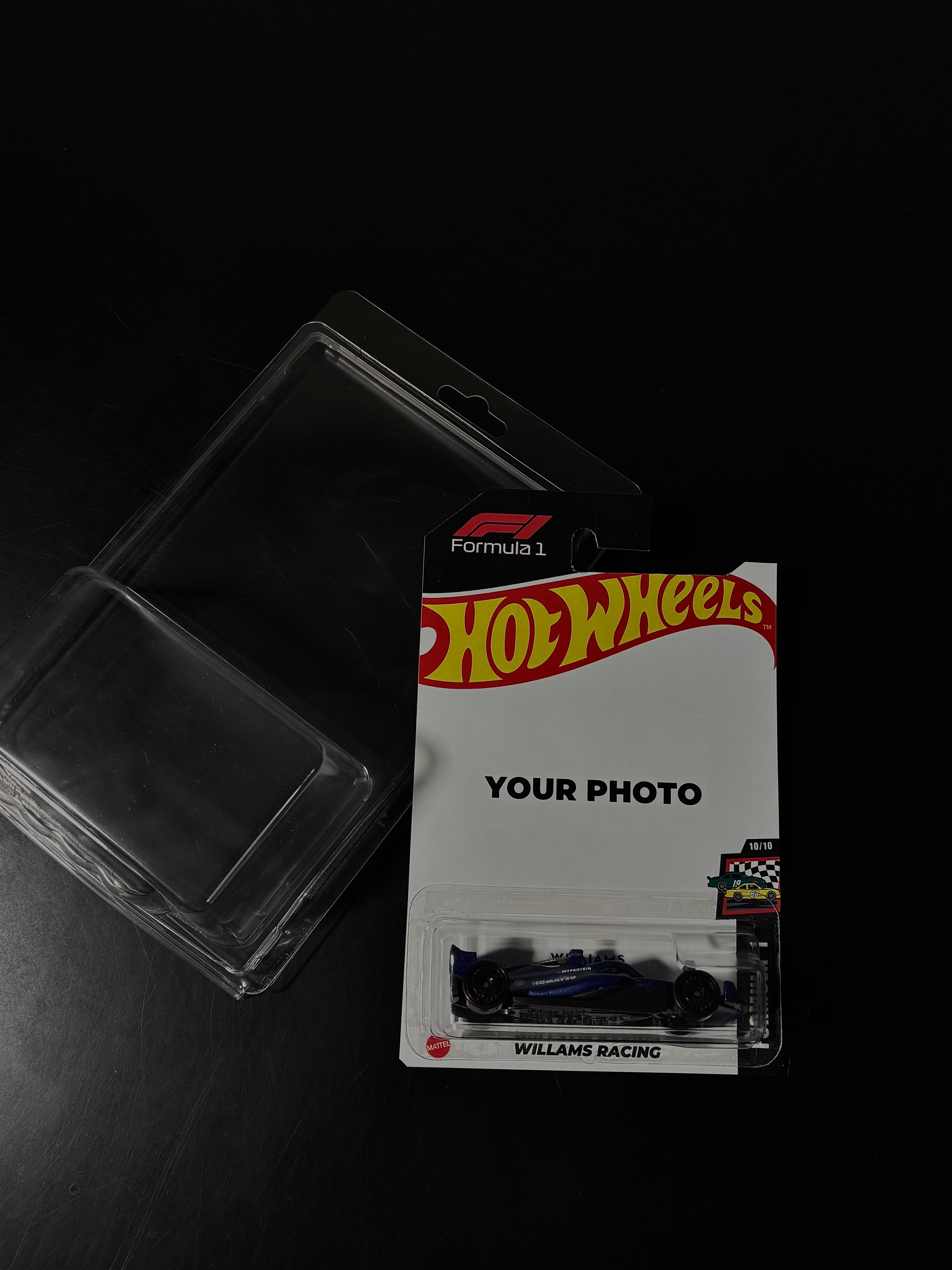 Custom hot wheels package f1 edition